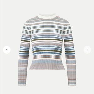 Veronica Beard Striped Palmas Sweater
